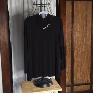 Ladies long sleeve cowl neck blouse size XL